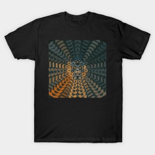 Electroluminated Skull Radiate - Dusk Sunset T-Shirt